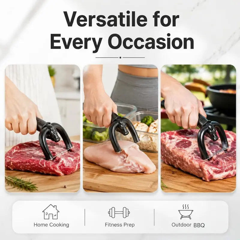 Beef & Pork Slicer – Handheld Meat Fat Trimming Knife for Butchering & Kitchen Use