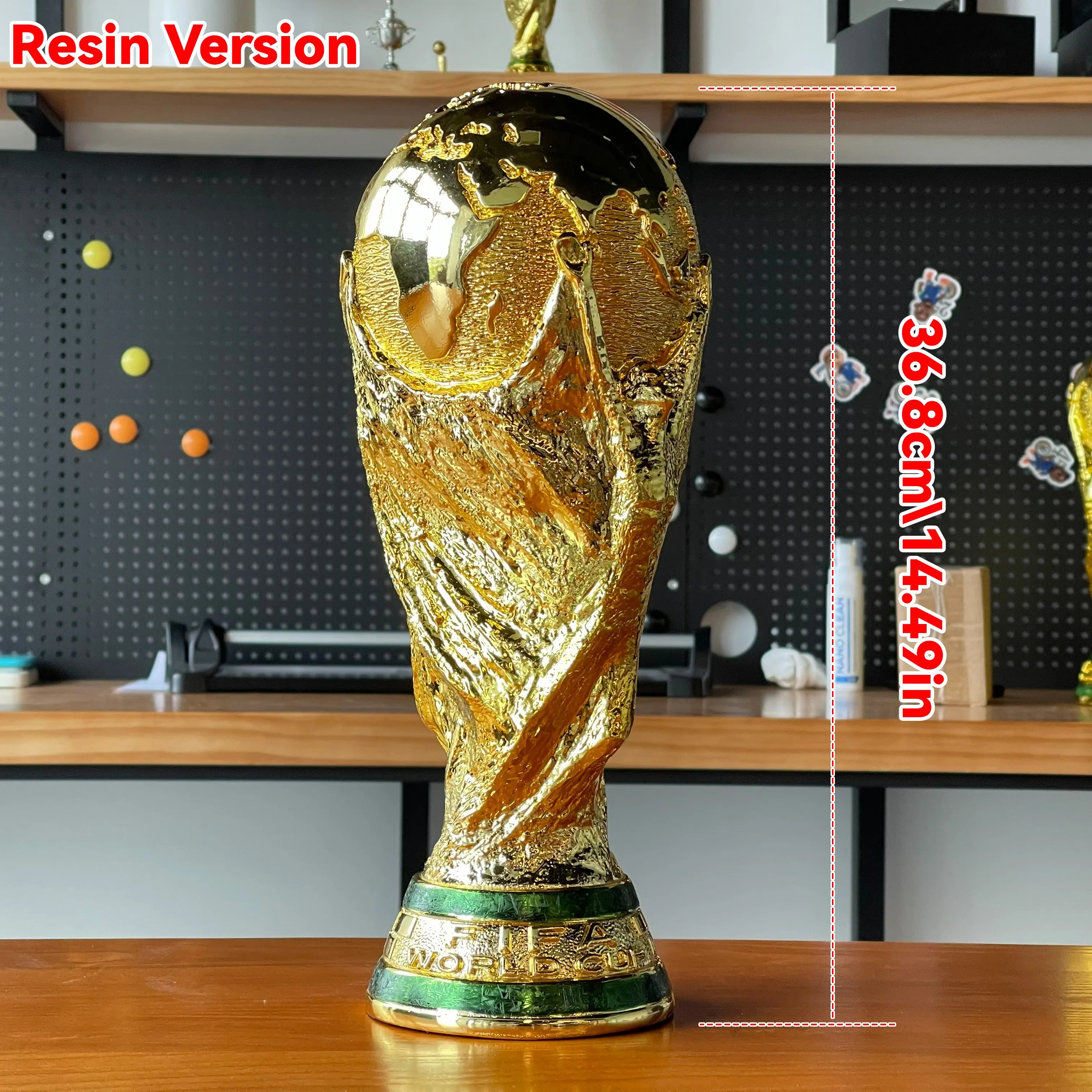 [Upgraded Resin Version ]-[With 2026 Spain Champion Team Name] High-Quality World Cup Hercules Cup Replica Trophy