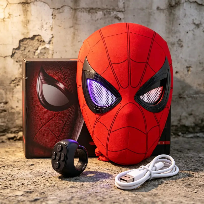 Killerbody 1:1 Spider-Man LED Light-Up Cosplay Mask – Remote Control Wearable Collectible