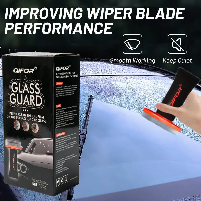 Windshield Oil Film Eraser Wand Pro Kit - All-in-1 Car Glass Cleaning Kit with Degreaser, Bug Remover & Rain Prep