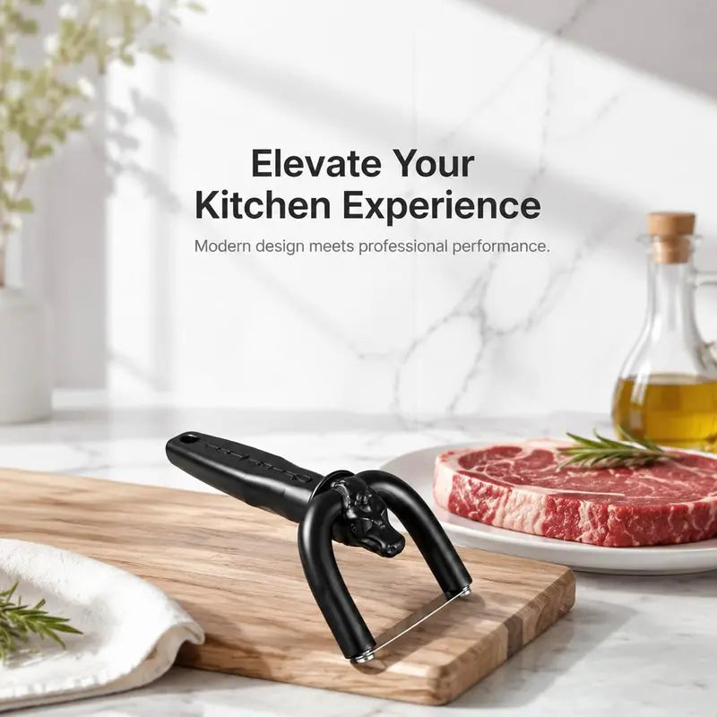 Beef & Pork Slicer – Handheld Meat Fat Trimming Knife for Butchering & Kitchen Use