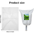 Plant Frost Protection Cover - Winter Freeze Guard Bag with Zipper & Transparent Panel for Trees, Shrubs & Plants