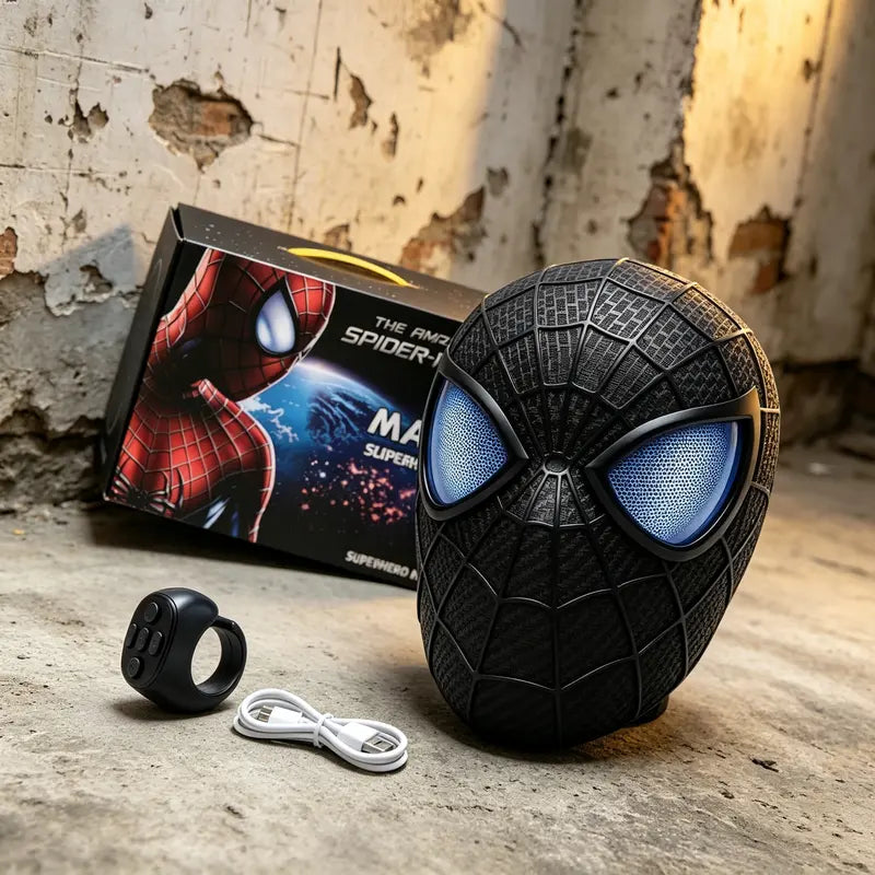 Killerbody 1:1 Spider-Man LED Light-Up Cosplay Mask – Remote Control Wearable Collectible
