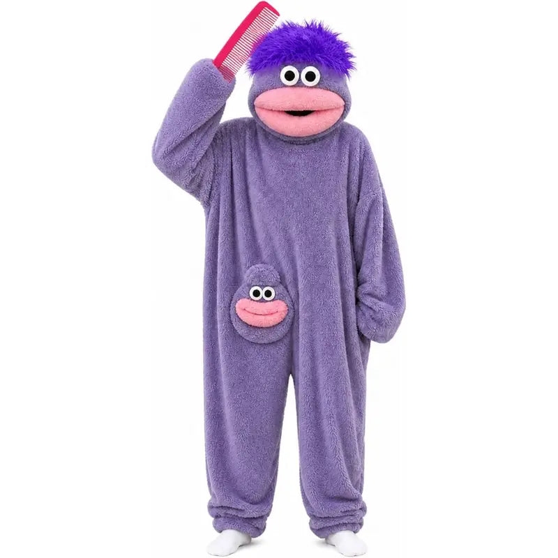 Msrlassn Funny Monster Wearable Blanket Hoodie – Oversized Fleece for Women & Men