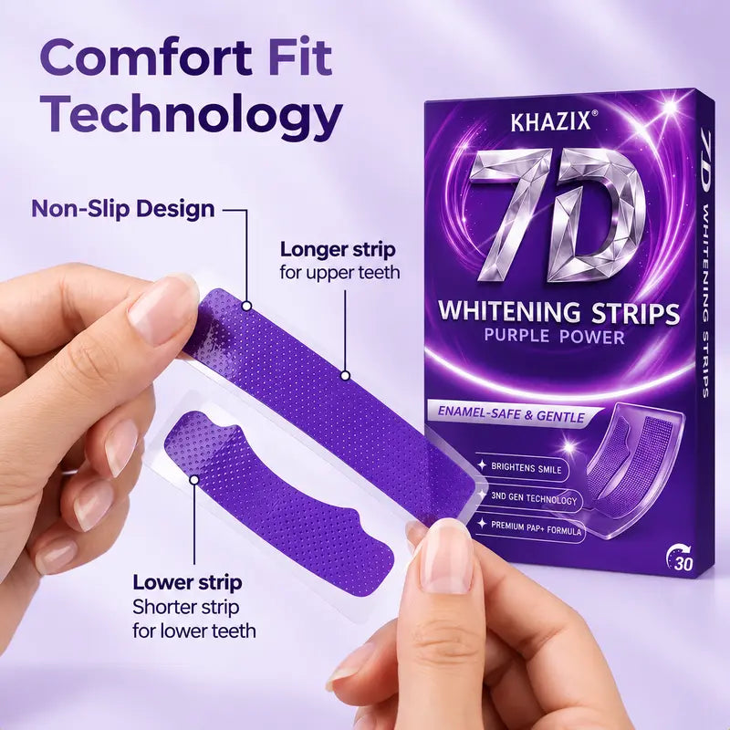 Gentle Minty Whitening Teeth Strips for Adults - Daily Brightening Self Care