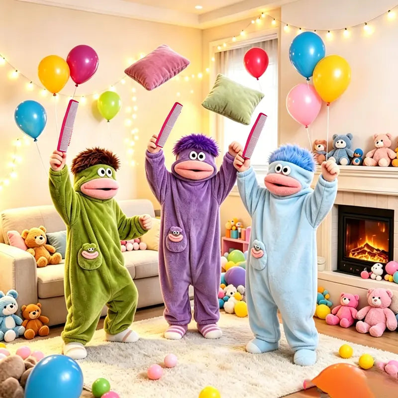 Msrlassn Funny Monster Wearable Blanket Hoodie – Oversized Fleece for Women & Men