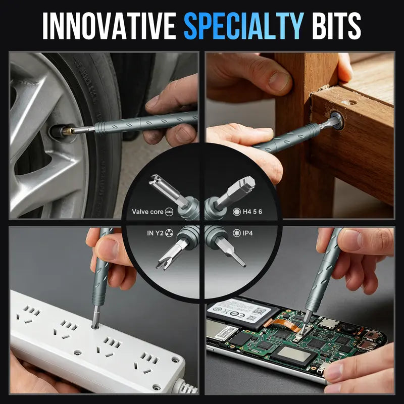 55-In-1 High Magnetic Precision Screwdriver Kit - Portable Hand Tools Set for Electronics, RC Cars & Home DIY