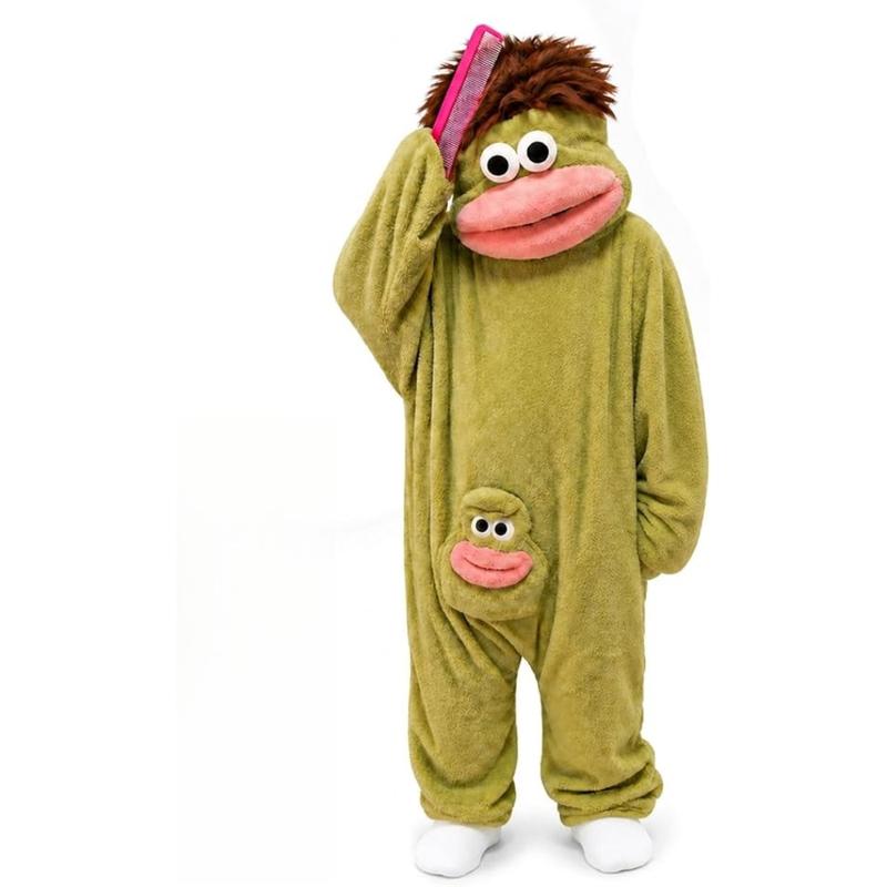 Msrlassn Funny Monster Wearable Blanket Hoodie – Oversized Fleece for Women & Men