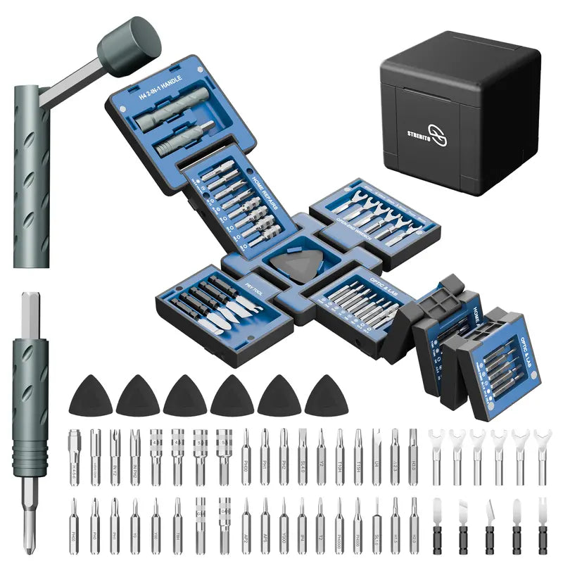 55-In-1 High Magnetic Precision Screwdriver Kit - Portable Hand Tools Set for Electronics, RC Cars & Home DIY