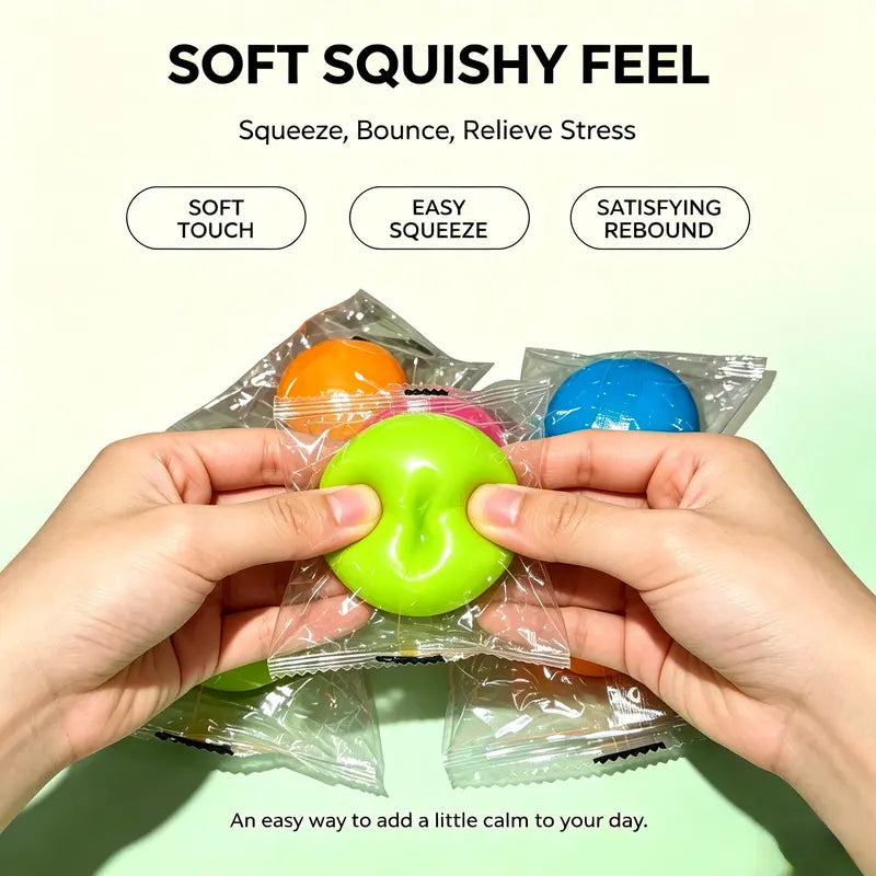 Sticky Wall Ceiling Stress Relief Squeeze Ball - Halloween Toys