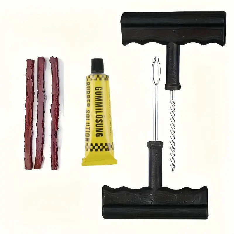 Automotive & Motorcycle Tire Repair Kit – Emergency Flat Tire Tool Set