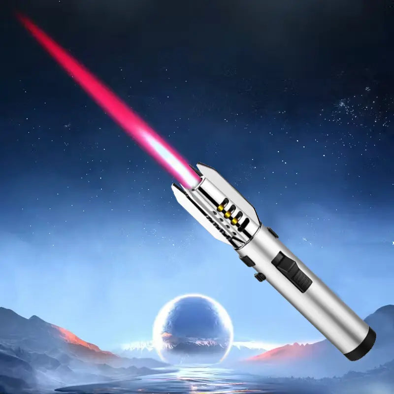 Windproof Jet Flame Turbine Torch Lighter – Metal Body, Adjustable Flame, Lockable Safety